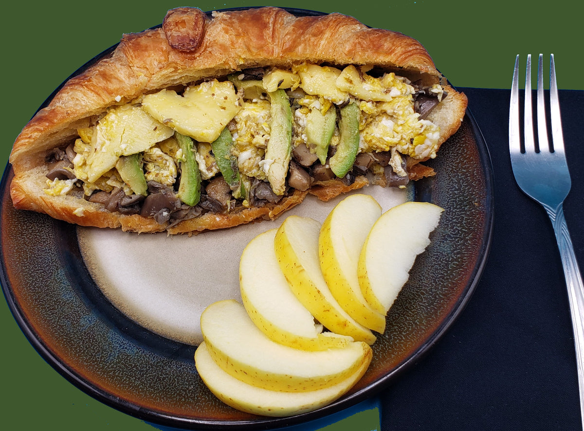 Oyster Mushroom and Egg Croissant
&ndash; Fungified Farm