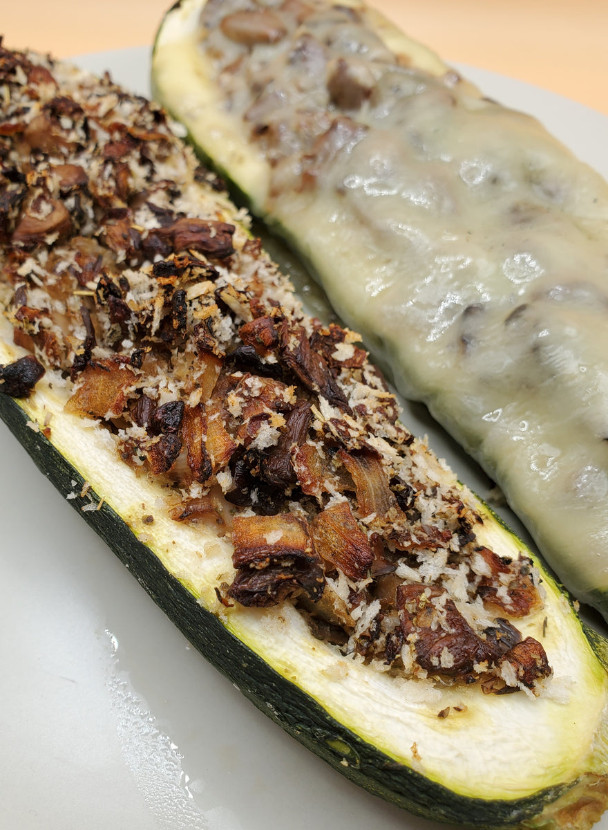 Stuffed Zucchini with Oyster Mushrooms Fungified Farm